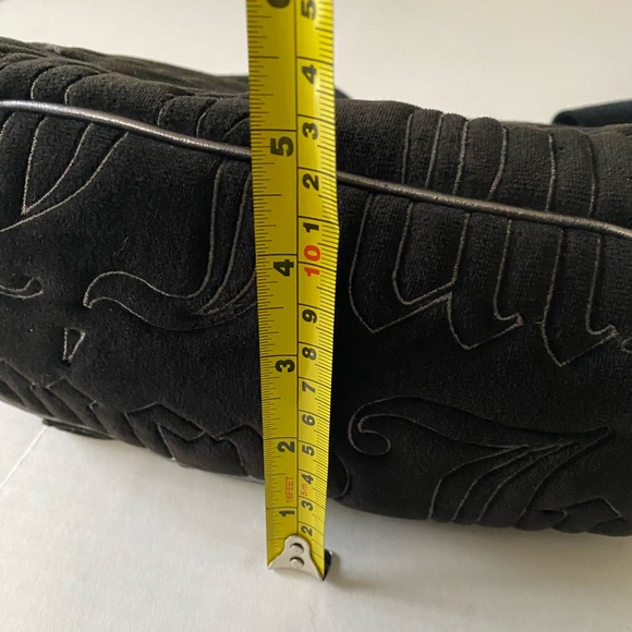 Vintage Juicy Couture Royal Juicy Black Velour Bag from 2009 With Original Tags - Picture 12 of 14